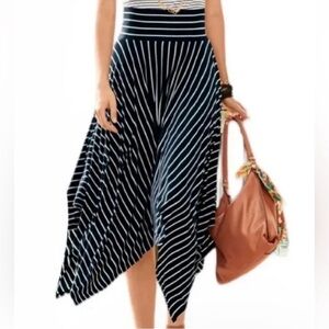 CAbi Navy Stripe Twirl #5183 Skirt